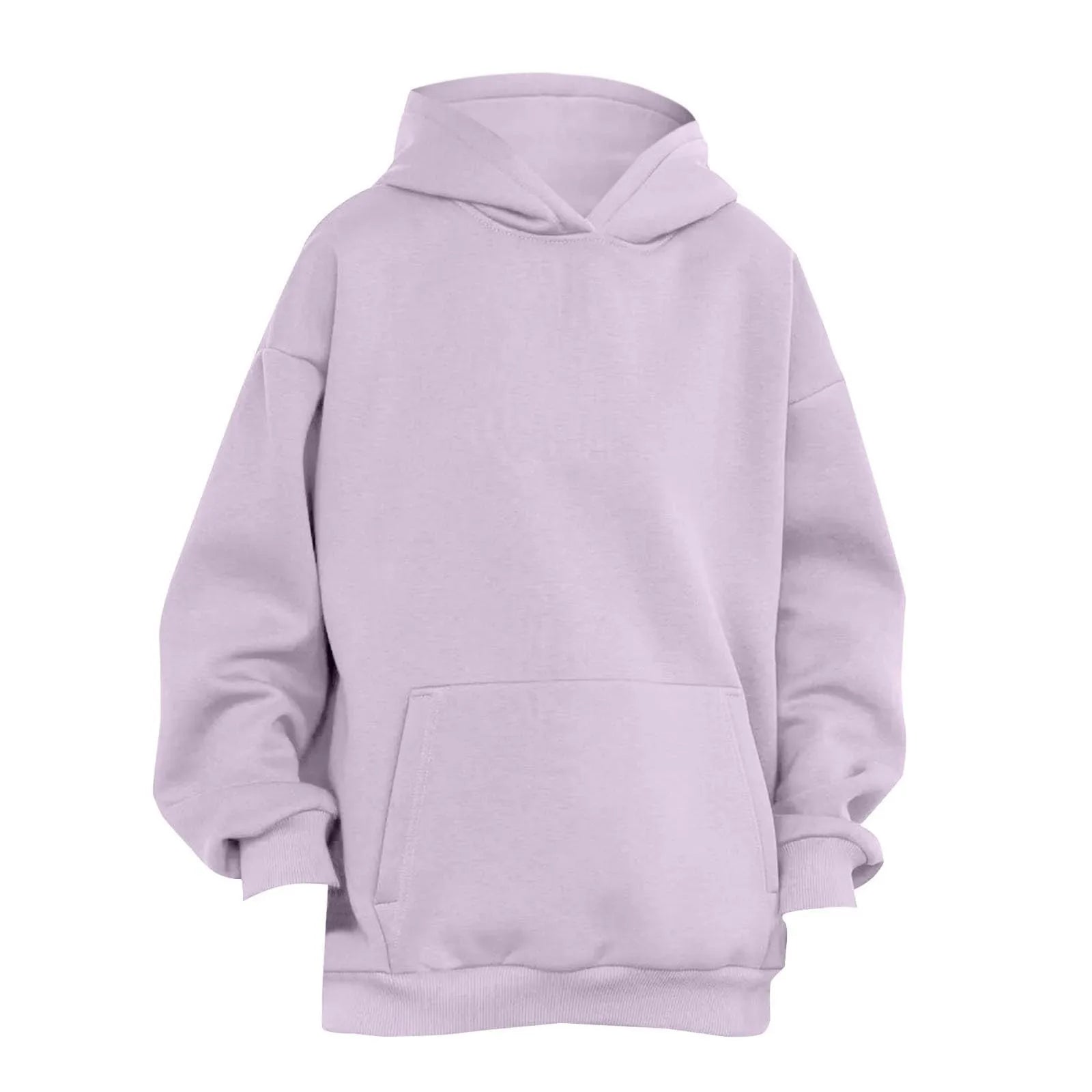Trendy Solid Color Sports Hoodies | Fleece Sweatshirts for Men & Women | Couple Pullover for Spring & Autumn - FitZone360