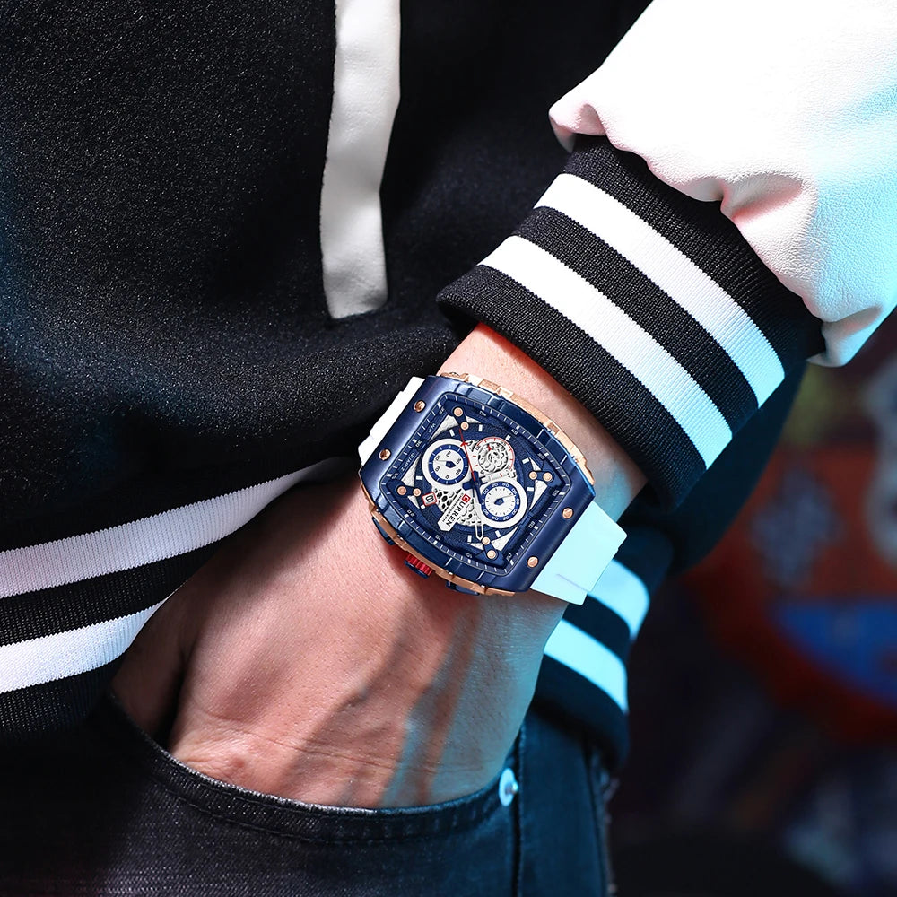 Top Brand Men's Watches | Luxury Square Quartz Wristwatch - FitZone360