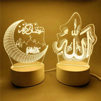 Gold Moon & Star Night Light | Decorative USB Lamp for Festivals or Home Décor - FitZone360