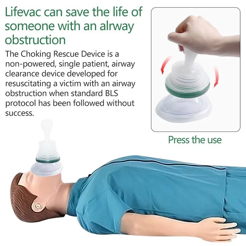 LifeVac First Aid Emergency Choking Rescue Device Adults and Children