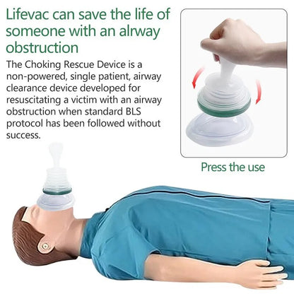 LifeVac First Aid Emergency Choking Rescue Device Adults and Children