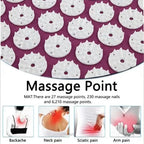 Massage Yoga Mat for Back Pain Relief, Needle Yoga Massage Mat with Acupressure - FitZone360