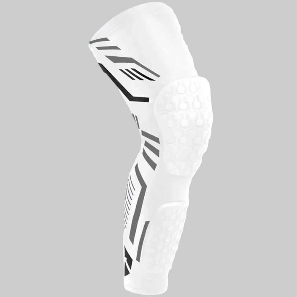 Padded Knee & Shin Compression Sleeve for Muay Thai, MMA & Martial Arts | Impact Protection, Support & Flexibility