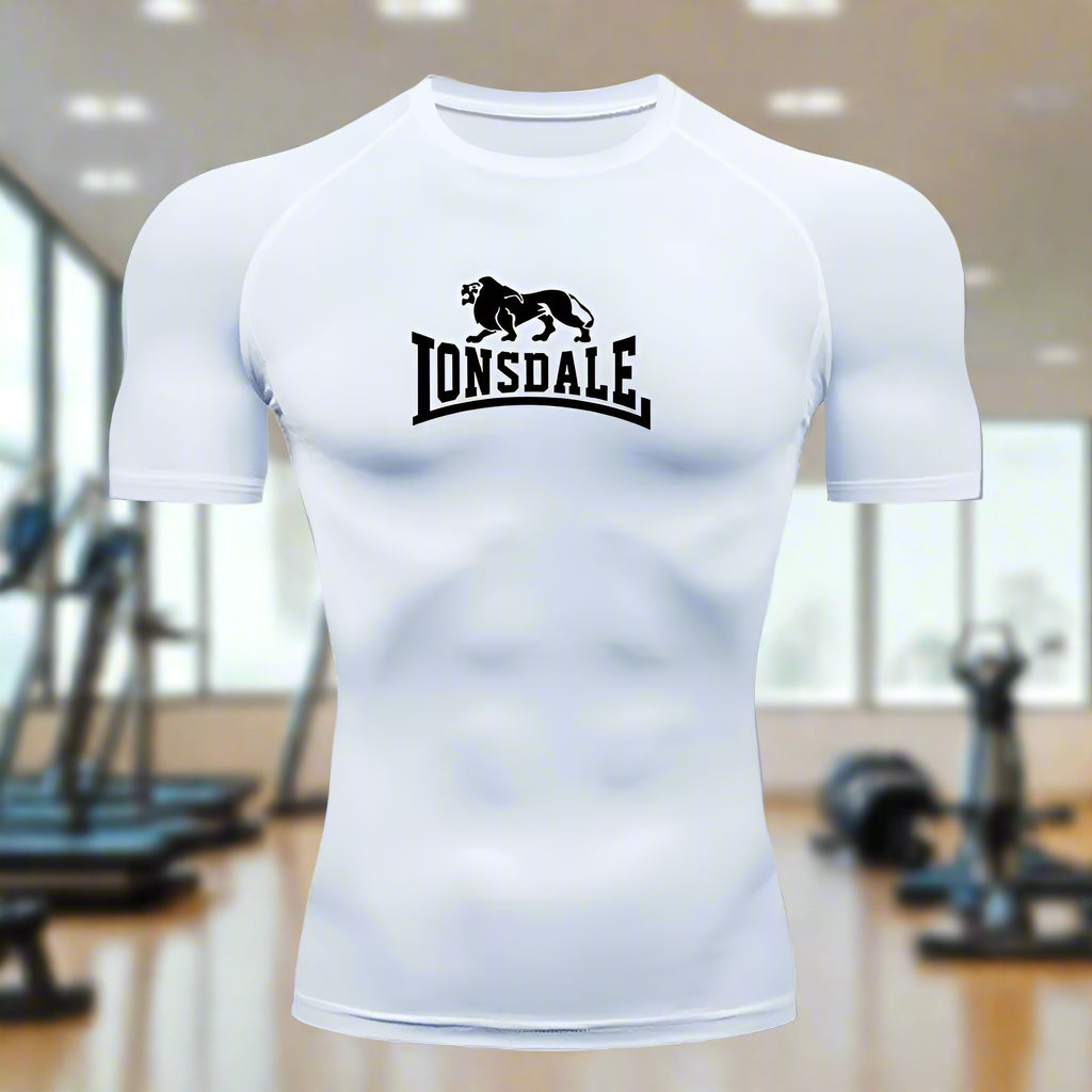 Lonsdale Men's Compression Gym Shirt – Quick-Dry Tight Fit for Fitness & Training - FitZone360