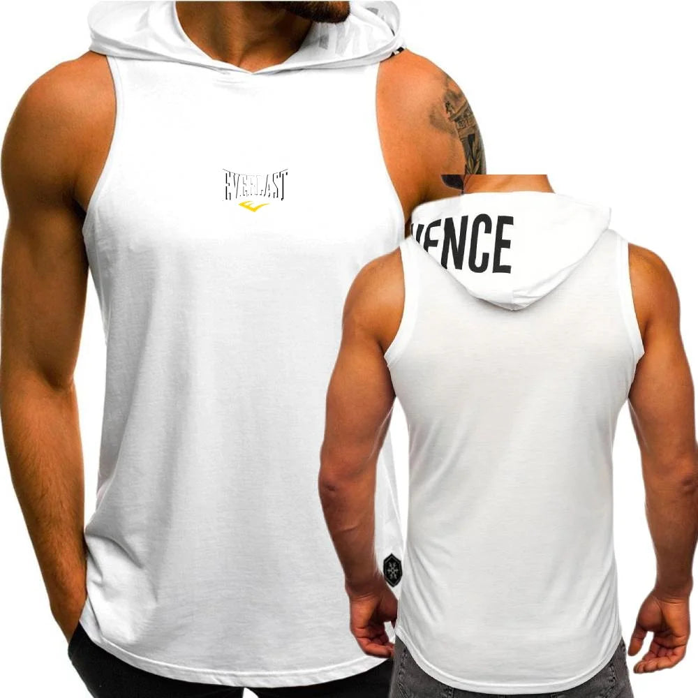 Everlast Men’s Sleeveless Hoodie Vest | Muscle Fit Training Tank - FitZone360