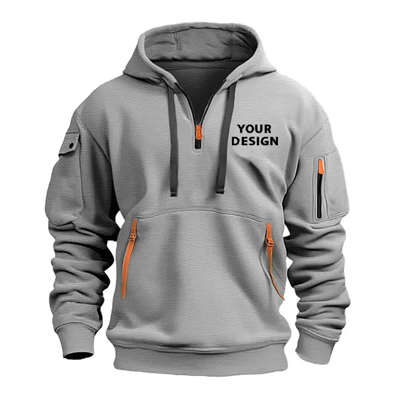 Custom Logo Tactical Hoodie – Personalized Gym, Boxing & Team Hoodie
