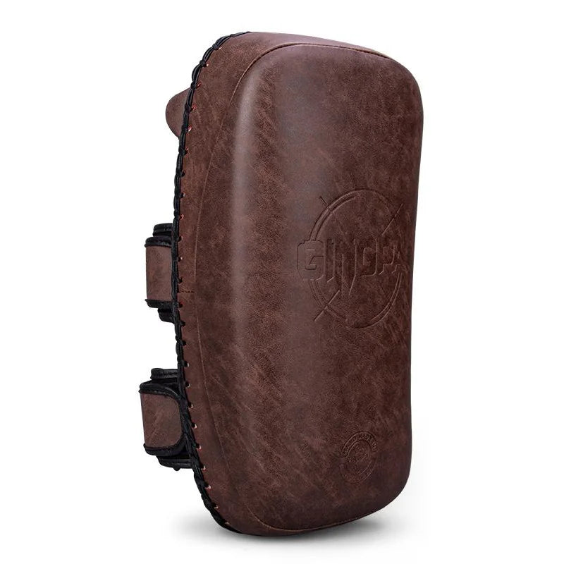 Vintage Brown Muay Thai Kick Pads | Thai Pads for MMA, Kickboxing & Striking - FitZone360
