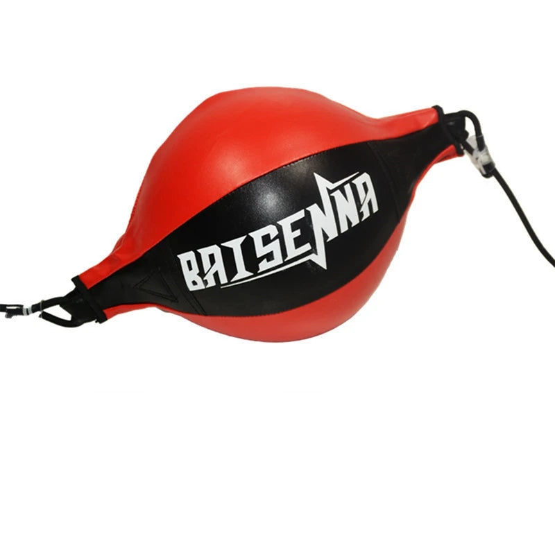 Leather Boxing Speedball – Swivel Hanging Punching Speed Ball for Home & Gym Training - FitZone360