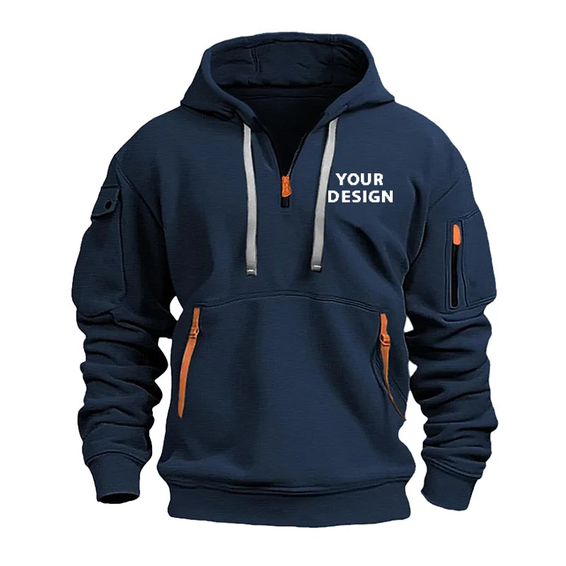 Custom Logo Tactical Hoodie – Personalized Gym, Boxing & Team Hoodie