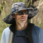 Solar Fan Hat for Camping, Fishing & Hiking | UV Protection Cap - FitZone360