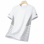 Men's Ice Silk Running T-Shirt | Quick-Dry, Breathable & Reflective Design - FitZone360