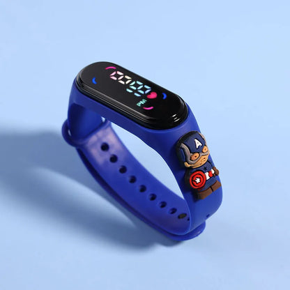 Fashion Mickey & Marvel Superhero Children's LED Sports Watches | Waterproof & Touch Display ⌚✨ - FitZone360