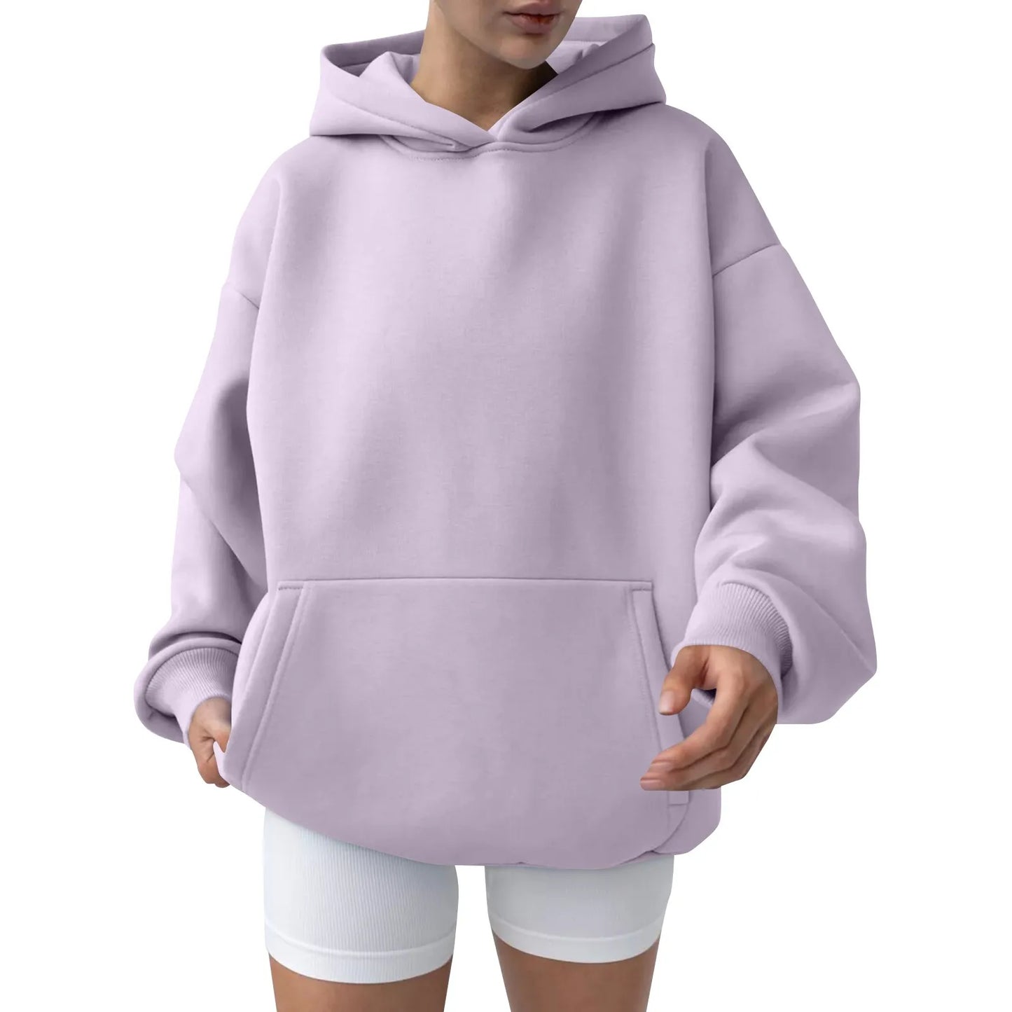 Trendy Solid Color Sports Hoodies | Fleece Sweatshirts for Men & Women | Couple Pullover for Spring & Autumn - FitZone360