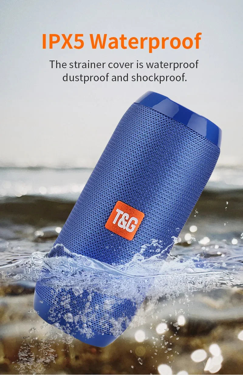Portable Bluetooth Speaker | Waterproof Outdoor Subwoofer with FM & TF Support - FitZone360