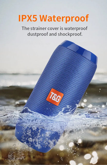 Portable Bluetooth Speaker | Waterproof Outdoor Subwoofer with FM & TF Support - FitZone360