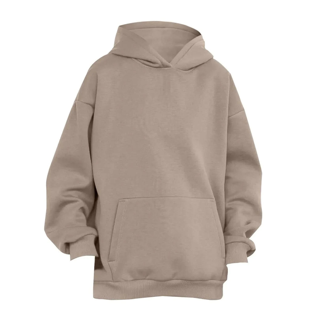 Trendy Solid Color Sports Hoodies | Fleece Sweatshirts for Men & Women | Couple Pullover for Spring & Autumn - FitZone360