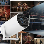 4K Mini Projector | Watch and LEARN From Your Favourite Fighters | 100 inch Screen | HD 1280x720P Android LED Portable Home Cinema - FitZone360