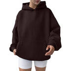 Trendy Solid Color Sports Hoodies | Fleece Sweatshirts for Men & Women | Couple Pullover for Spring & Autumn - FitZone360