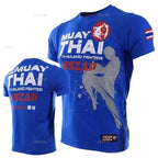 Fashion Muay Thai Sports T-Shirt | Lightweight, Breathable Fitness & Combat Training Tee - FitZone360