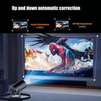 4K Mini Projector | Watch and LEARN From Your Favourite Fighters | 100 inch Screen | HD 1280x720P Android LED Portable Home Cinema - FitZone360