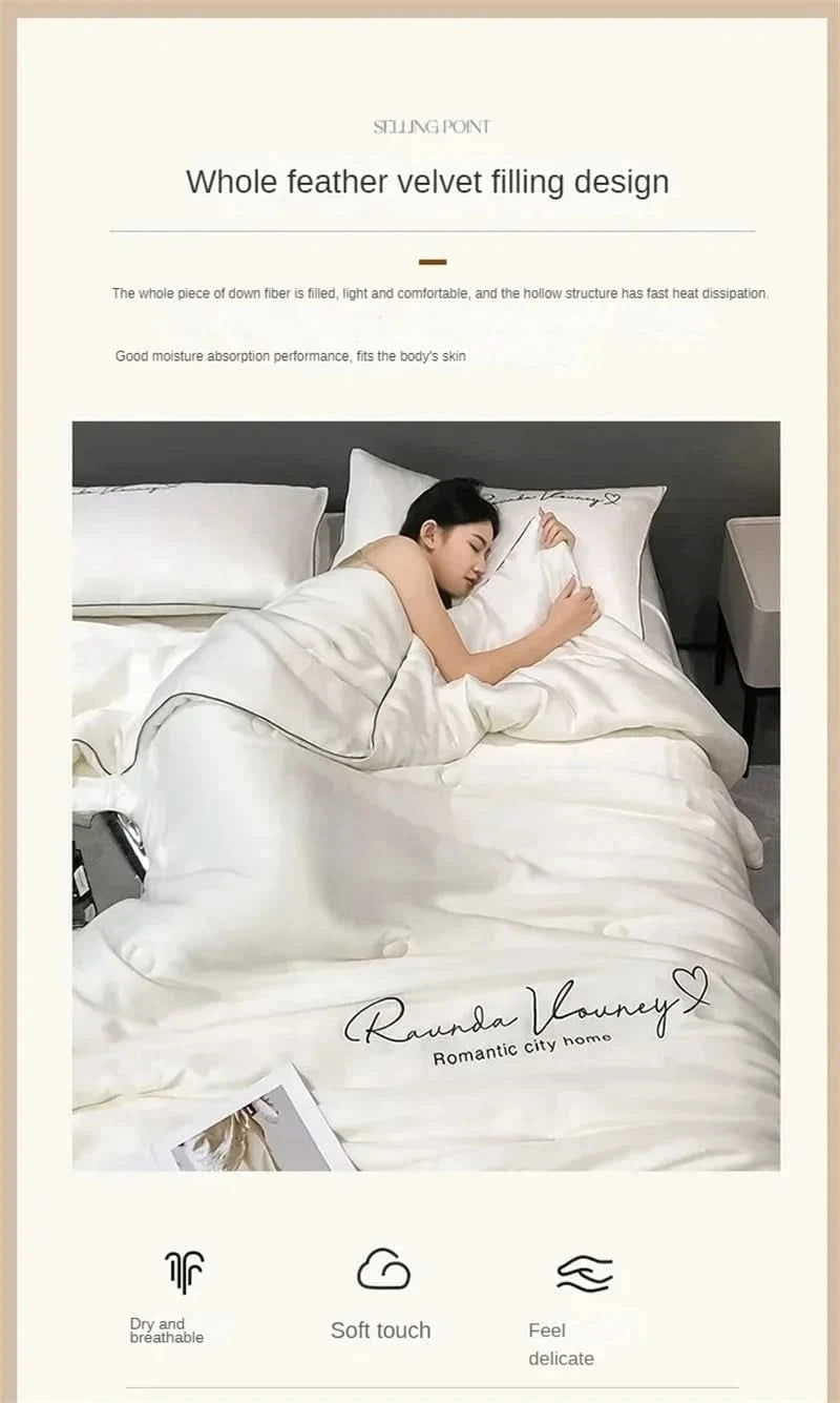 Air Conditioning Blanket | Premium Washable Ice Silk Summer Quilt Set - FitZone360