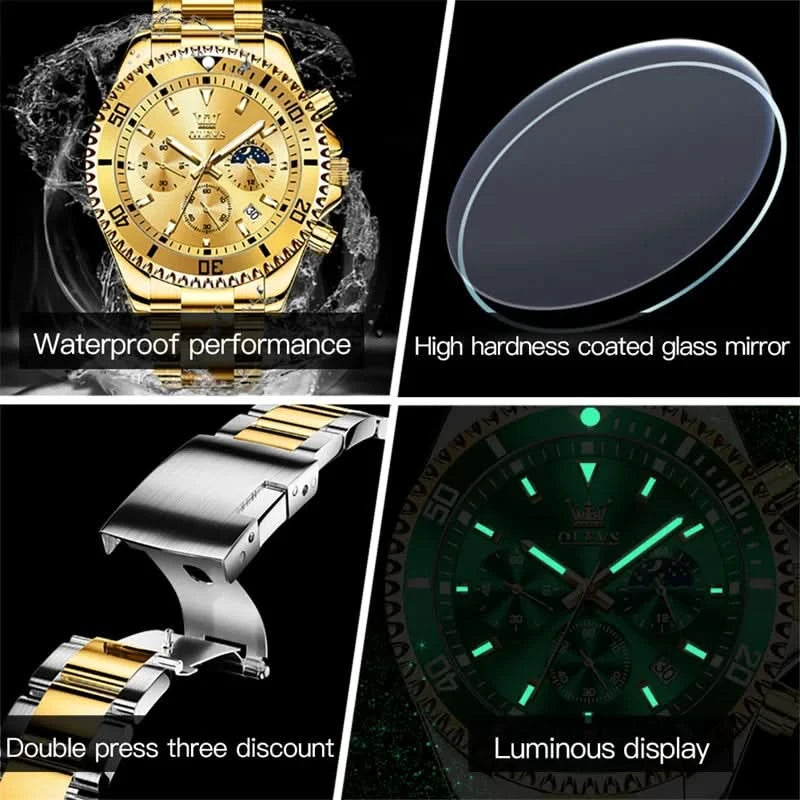 Luxury OLEVS Quartz Watches | Luminous, Precision - FitZone360