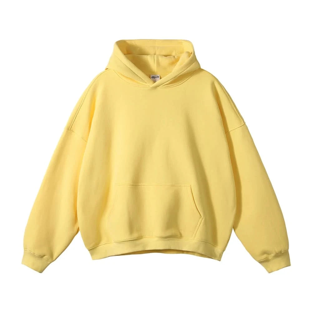 Fleece Hooded Sweatshirt | Unisex Oversized Winter Hoodie Pullover - FitZone360