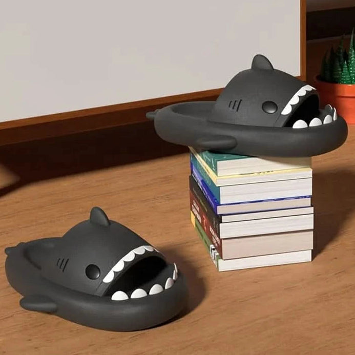 🦈 Shark Summer Slippers | Ultra-Soft Comfort with Non-Slip Grip & Elevated Sole - FitZone360