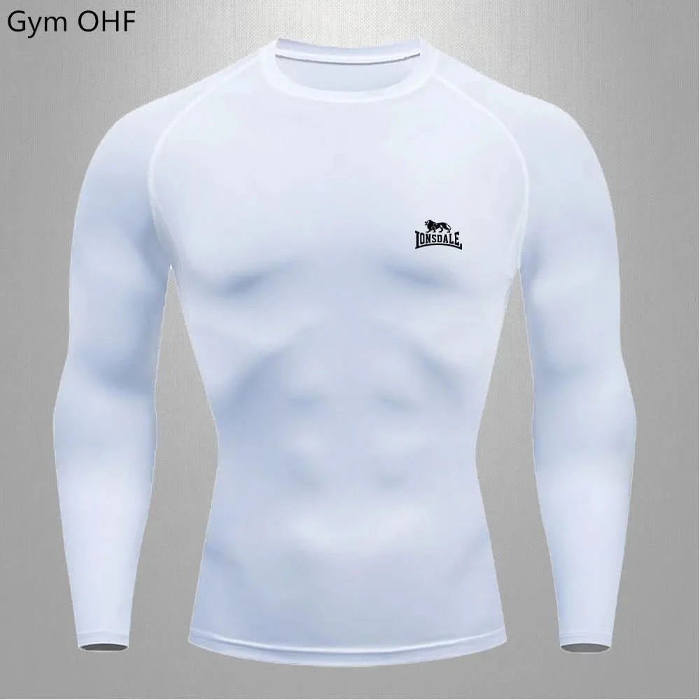 Lonsdale Men's Compression Gym Shirt – Quick-Dry Tight Fit for Fitness & Training - FitZone360