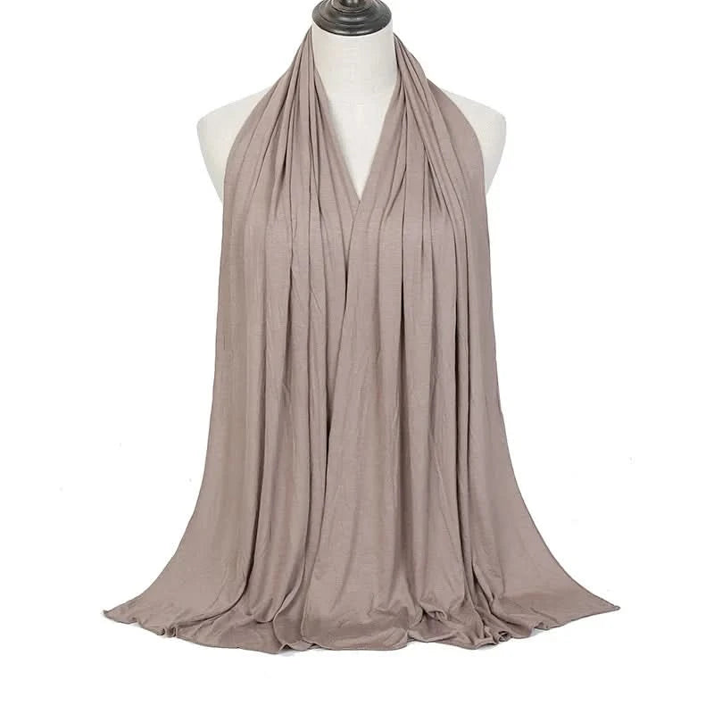 🌙 Soft Modal Cotton Jersey Hijab Scarf – 170x60cm - FitZone360