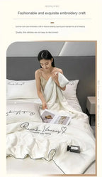 Air Conditioning Blanket | Premium Washable Ice Silk Summer Quilt Set - FitZone360