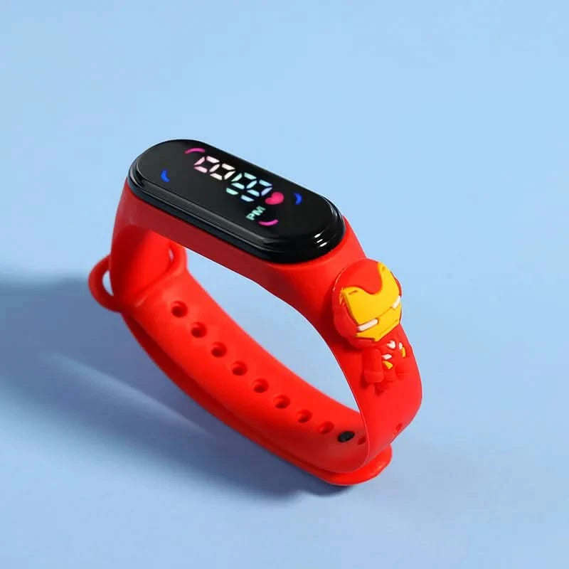 Fashion Mickey & Marvel Superhero Children's LED Sports Watches | Waterproof & Touch Display - FitZone360