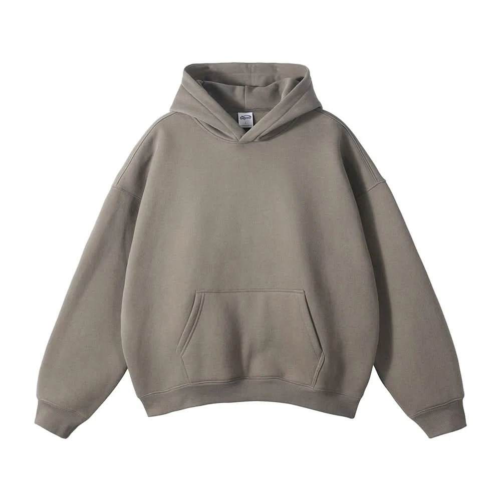 Fleece Hooded Sweatshirt | Unisex Oversized Winter Hoodie Pullover - FitZone360