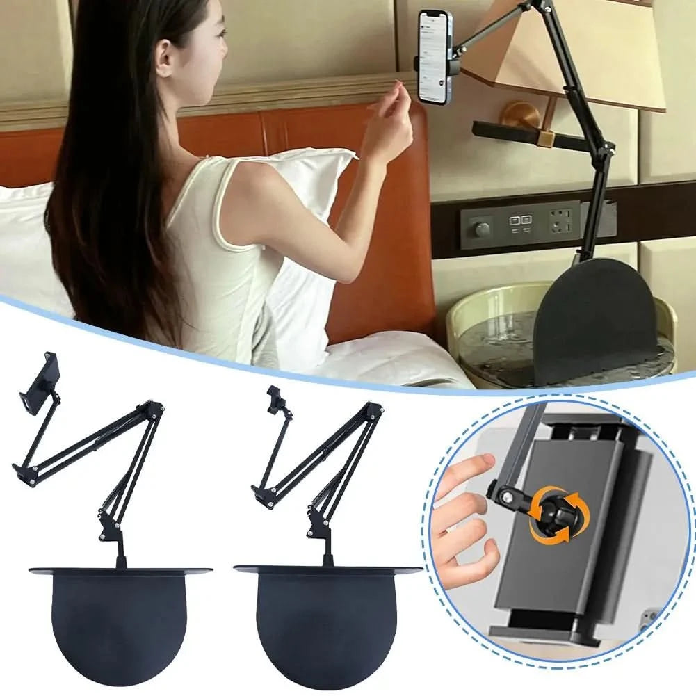 Z Retractable Bedside Phone and Tablet Holder. 360° Rotating Flexible Desktop Phone Mount - FitZone360