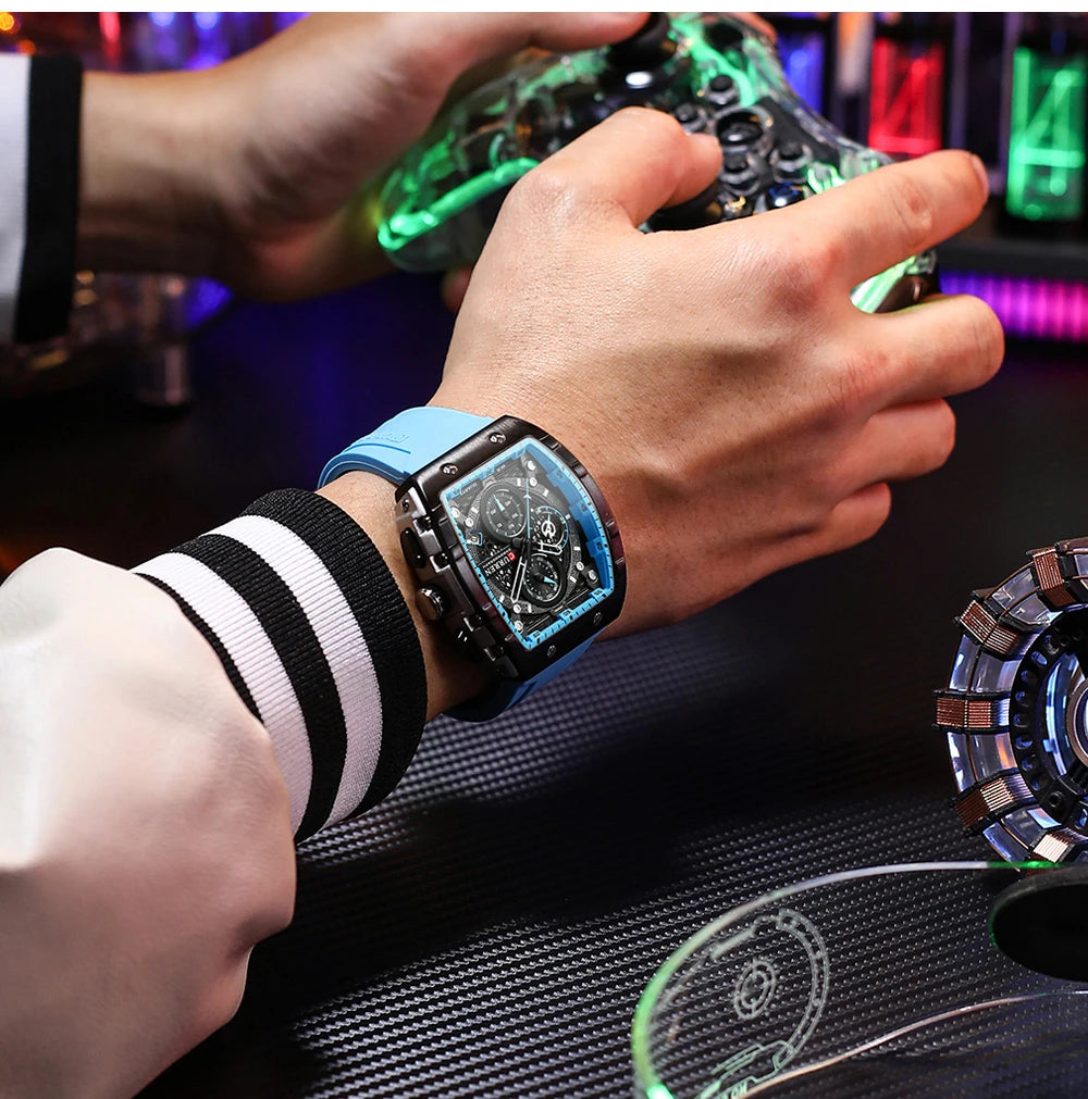 Top Brand Men's Watches | Luxury Square Quartz Wristwatch - FitZone360