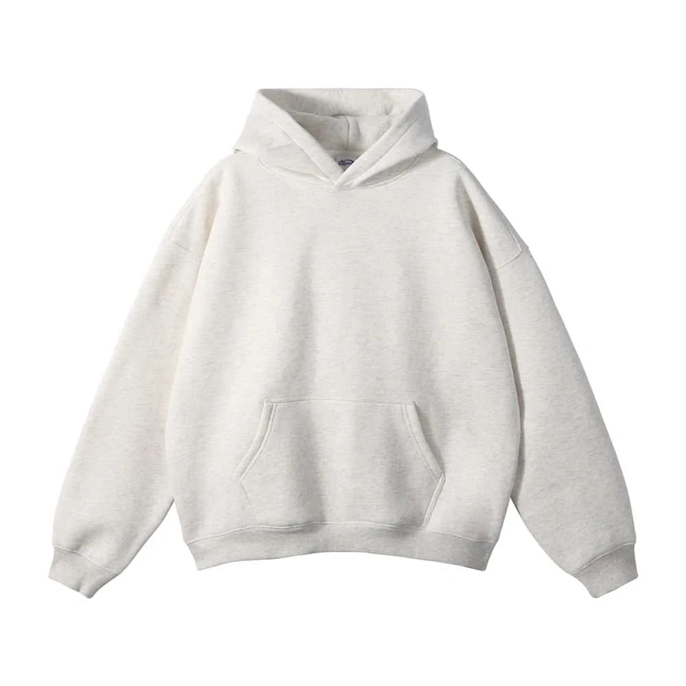 Fleece Hooded Sweatshirt | Unisex Oversized Winter Hoodie Pullover - FitZone360