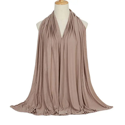 🌙 Soft Modal Cotton Jersey Hijab Scarf – 170x60cm - FitZone360