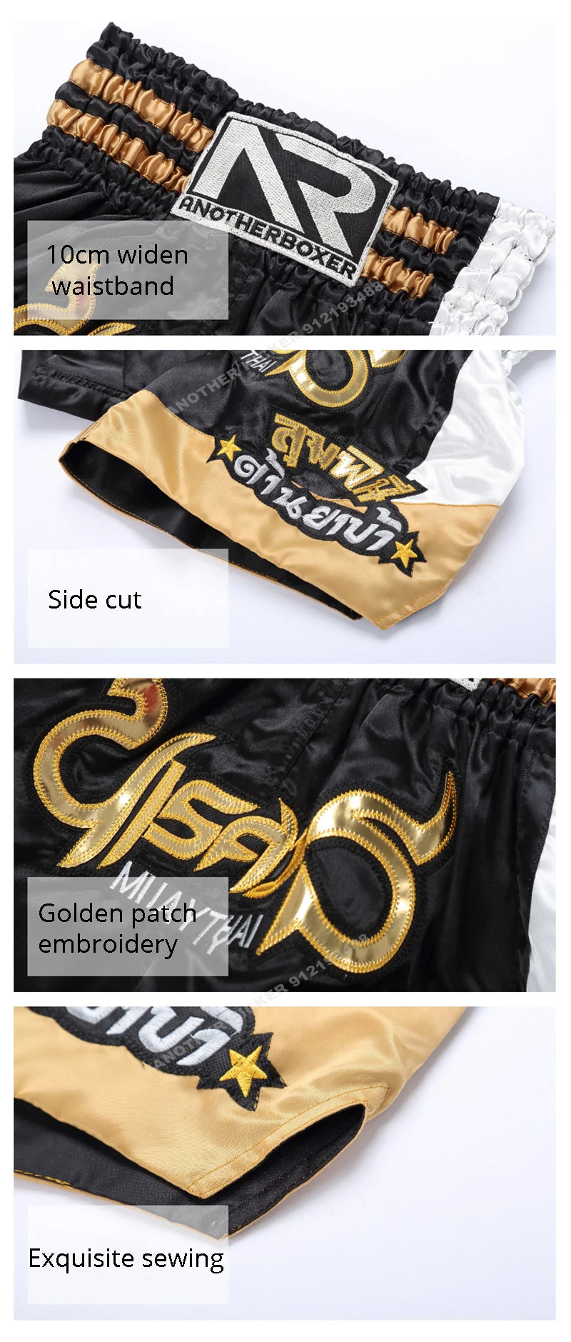 🥊 Premium Muay Thai Shorts – Lightweight, Durable & Fighter-Approved 🔥 - FitZone360