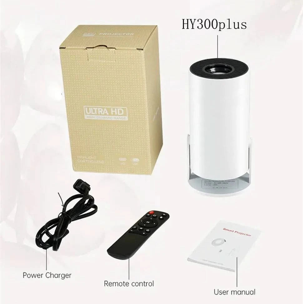 4K Mini Projector | Watch and LEARN From Your Favourite Fighters | 100 inch Screen | HD 1280x720P Android LED Portable Home Cinema - FitZone360