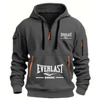 Title: Everlast Boxing Hoodie – Men’s Multi-Pocket Half-Zip Sports Pullover