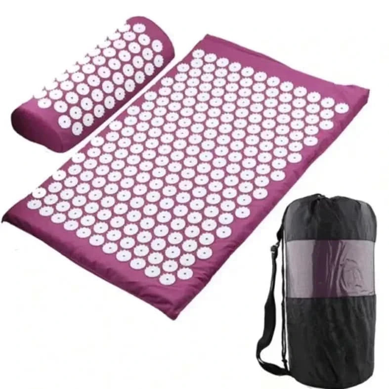 Massage Yoga Mat for Back Pain Relief, Needle Yoga Massage Mat with Acupressure - FitZone360