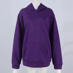 Trendy Solid Color Sports Hoodies | Fleece Sweatshirts for Men & Women | Couple Pullover for Spring & Autumn - FitZone360