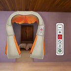 Neck & Shoulder Massager Shiatsu | 3D Deep Tissue with Heat & Adjustable Intensity - FitZone360