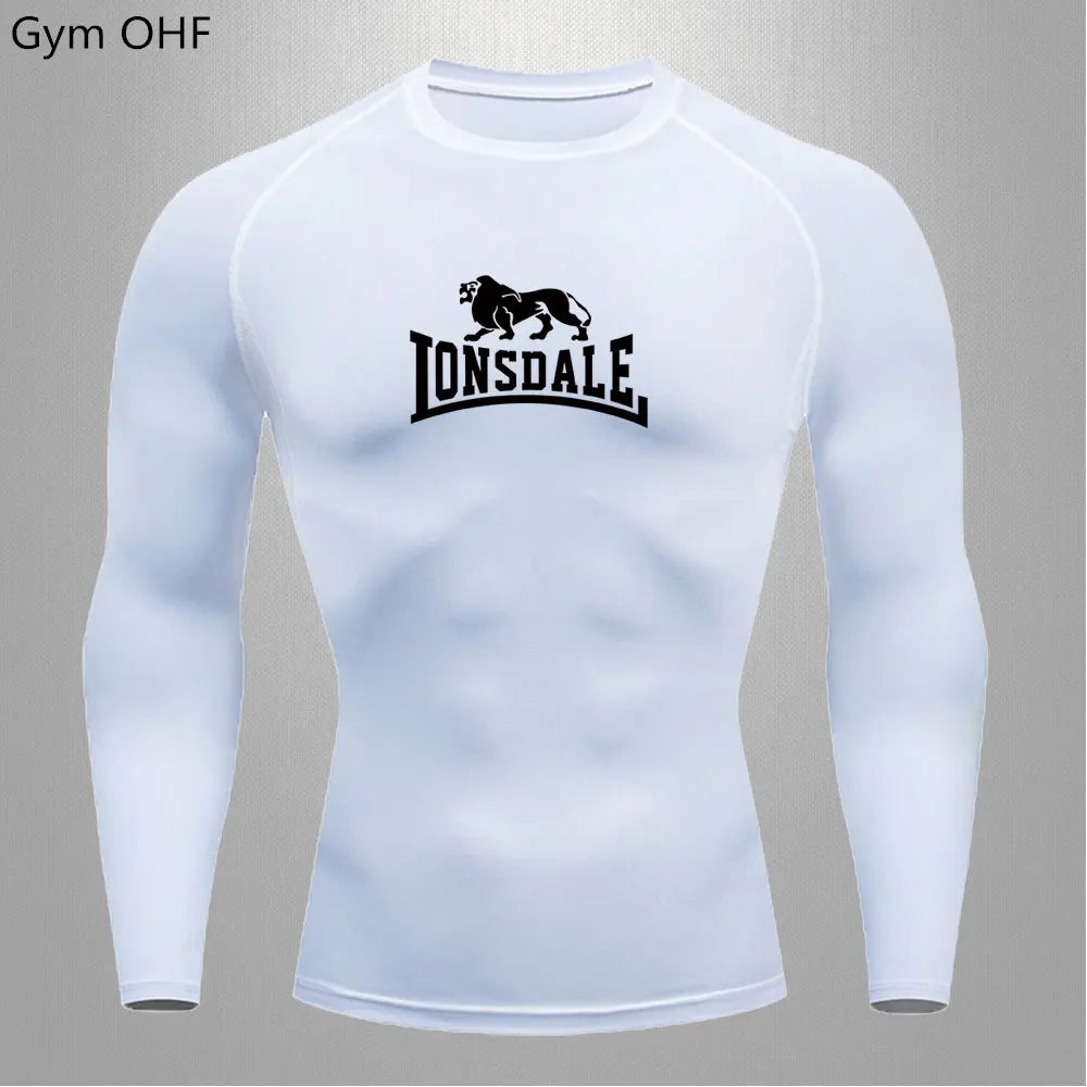 Lonsdale Men's Compression Gym Shirt – Quick-Dry Tight Fit for Fitness & Training - FitZone360