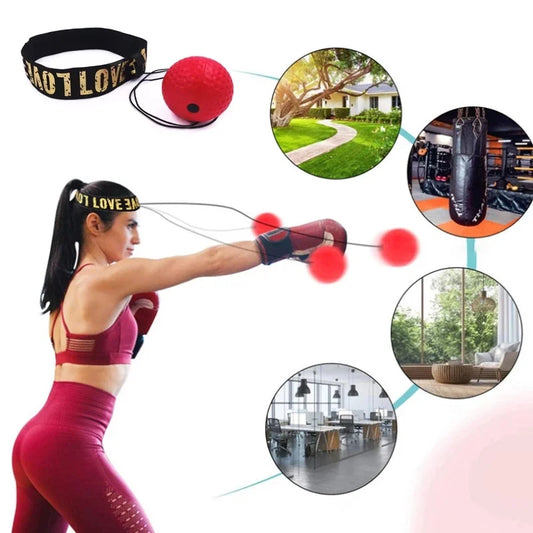 Boxing Reflex Ball – Head-Mounted PU Speed Ball for MMA, Boxing and Muay Thai Training - FitZone360