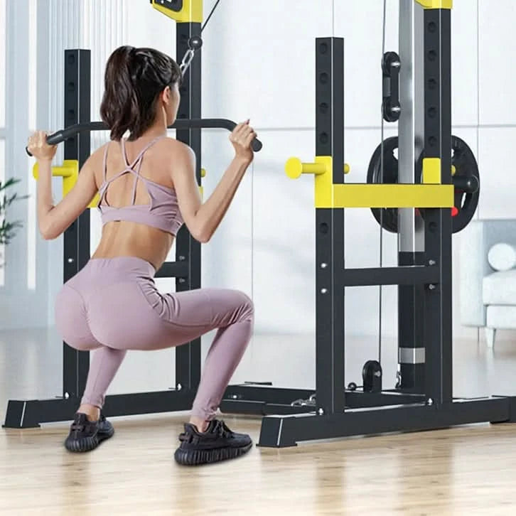 Home Multi Gym | Pull Raises & Deep Squat Frame for Full-Body Workouts - FitZone360