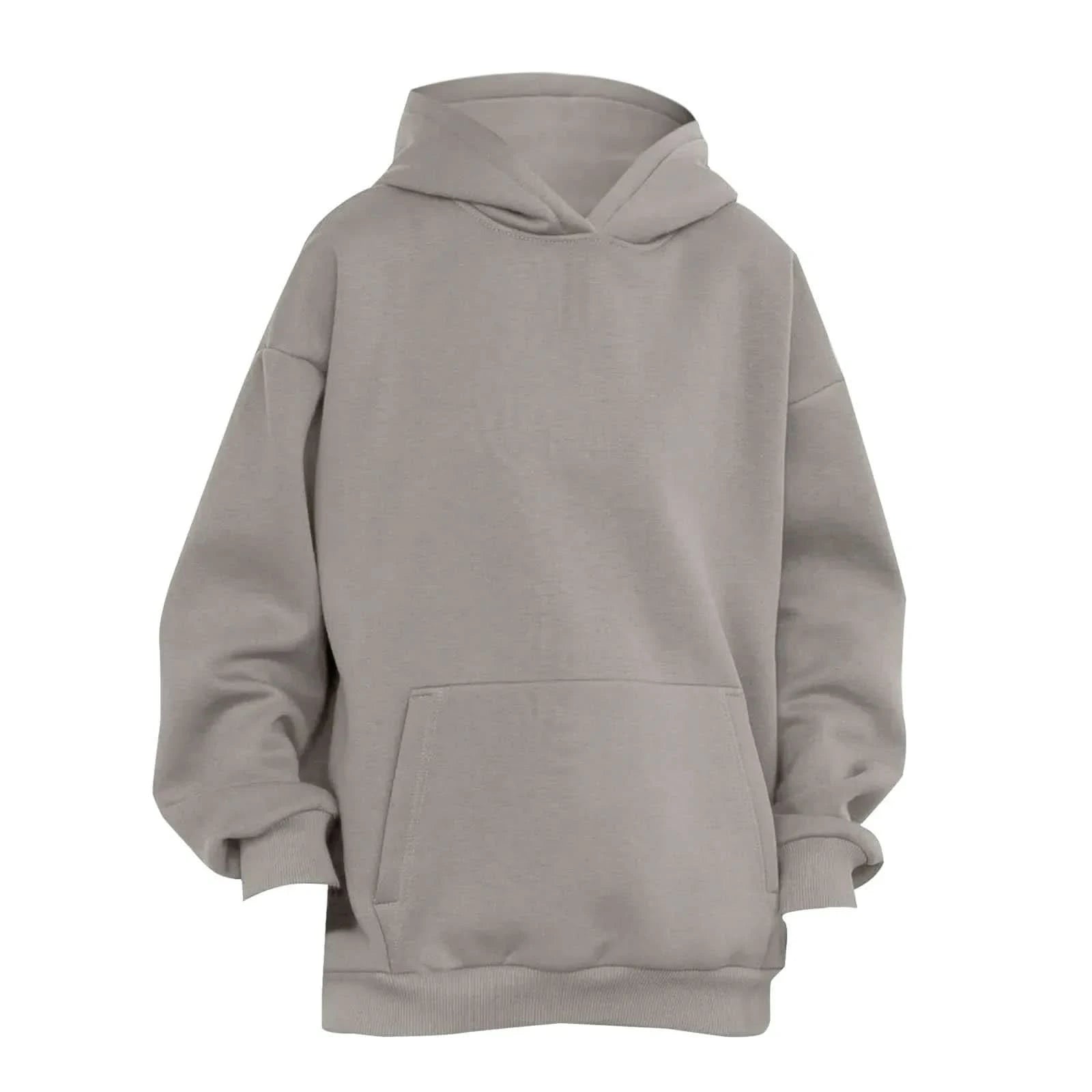 Trendy Solid Color Sports Hoodies | Fleece Sweatshirts for Men & Women | Couple Pullover for Spring & Autumn - FitZone360