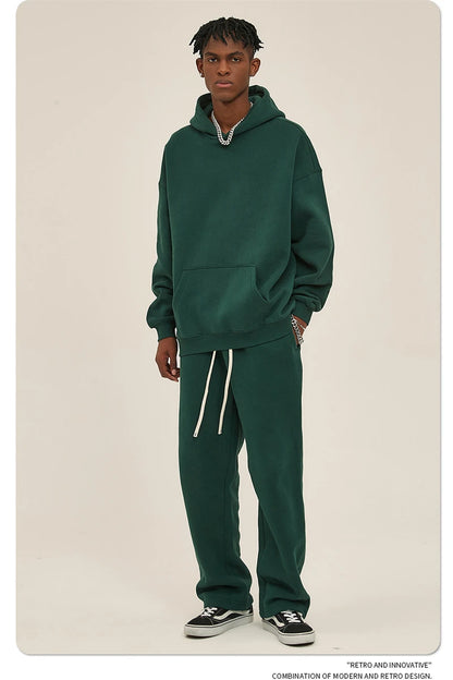 Fleece Hooded Sweatshirt | Unisex Oversized Winter Hoodie Pullover