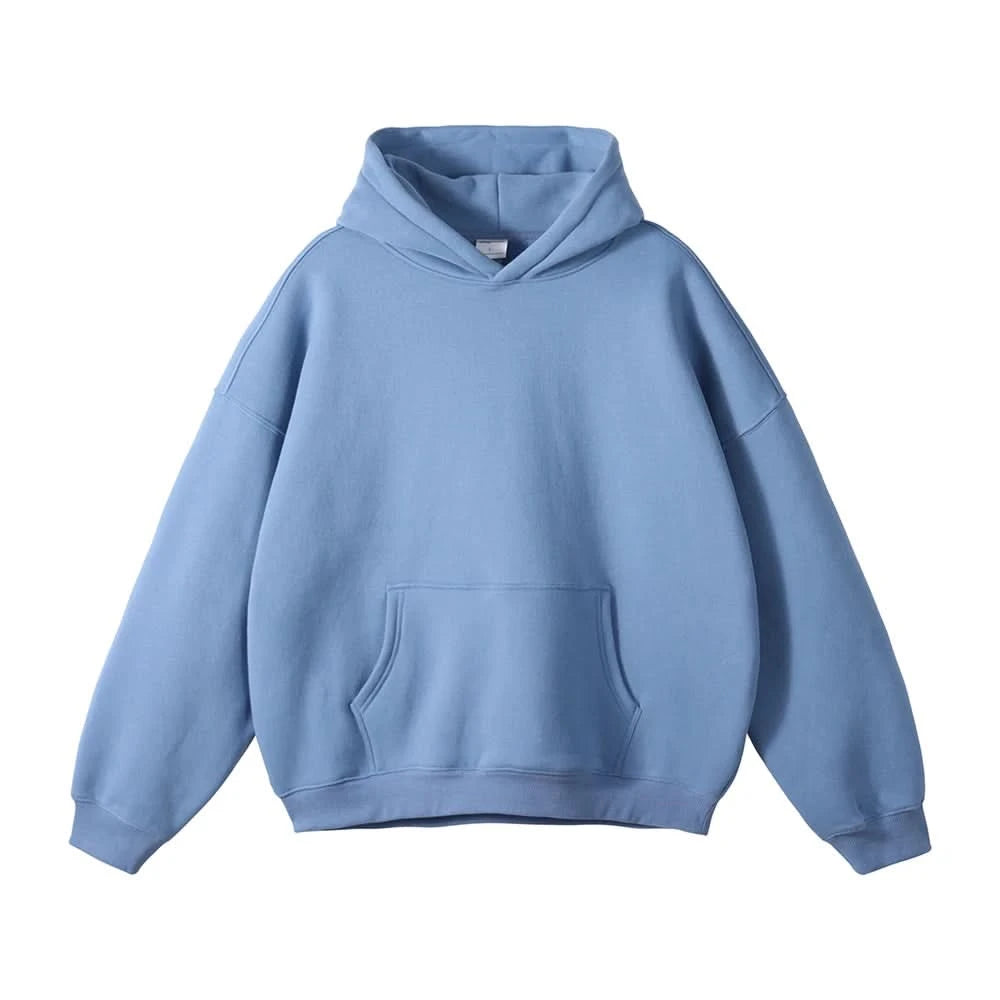 Fleece Hooded Sweatshirt | Unisex Oversized Winter Hoodie Pullover - FitZone360