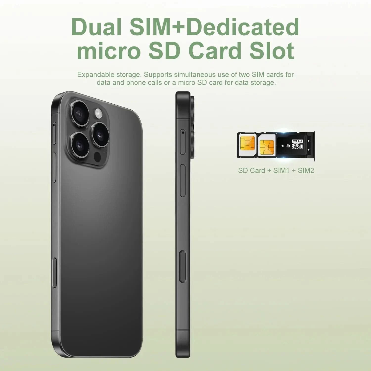 16 Pro Max 7.3" HD 5G Smartphone | Global Android 14 Mobile Phone with Dual SIM, 8000mAh Battery, Unlocked 4G/5G Cellphone - FitZone360